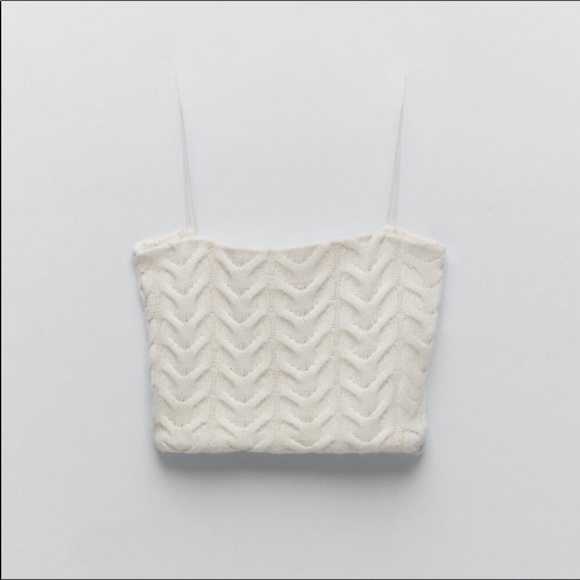 NWT Zara 3 Piece Cable-Knit Arm Warmer, Tank & D… - Picture 5 of 16